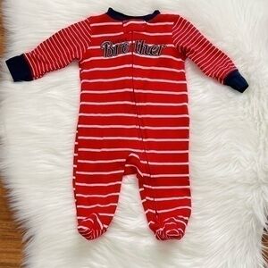 3/$15 Carter’s little brother zippered footed pajamas